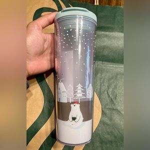 Starbucks Christmas Holiday 2019 Polar Bear in the Forest 16oz Tumbler
